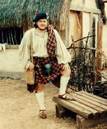 Picture of silly person in a kilt